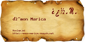 Ámon Marica névjegykártya